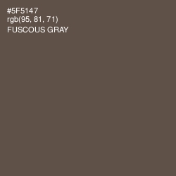 #5F5147 - Fuscous Gray Color Image